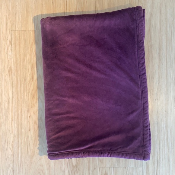 Purple warm fuzzy blanket